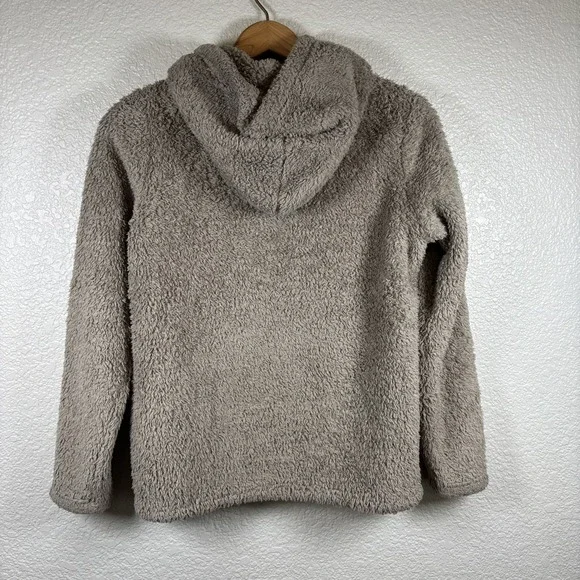 Patagonia Los Gatos Jacket Kids Girls Size XL 14 Brown Full Zip Hoodie Sherp - Picture 3 of 14